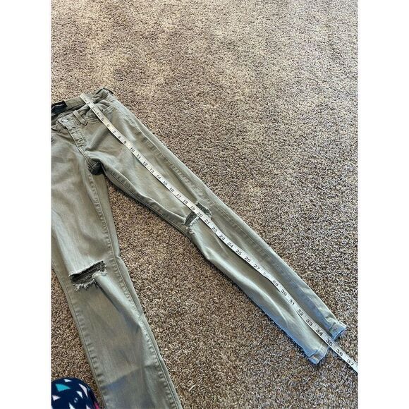 Flying Monkey Women's Gray Distressed Skinny Jeans Size 25 - Picture 9 of 11